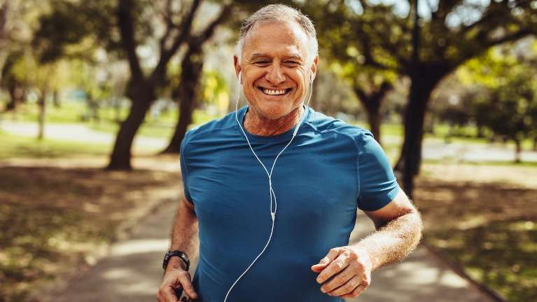 dentures arvada | man running in the park