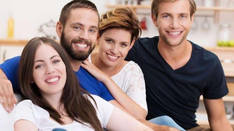 family dentist arvada | family smiling